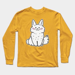 kawaii samoyed dog Long Sleeve T-Shirt